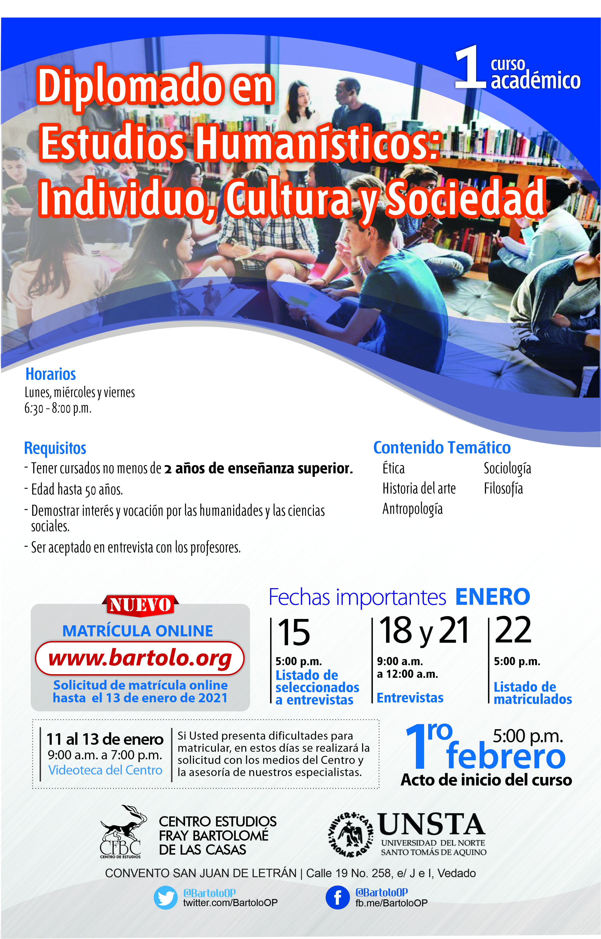Imagen Diplomado en Estudios Humanísticos: Individuo, Cultura y Sociedad