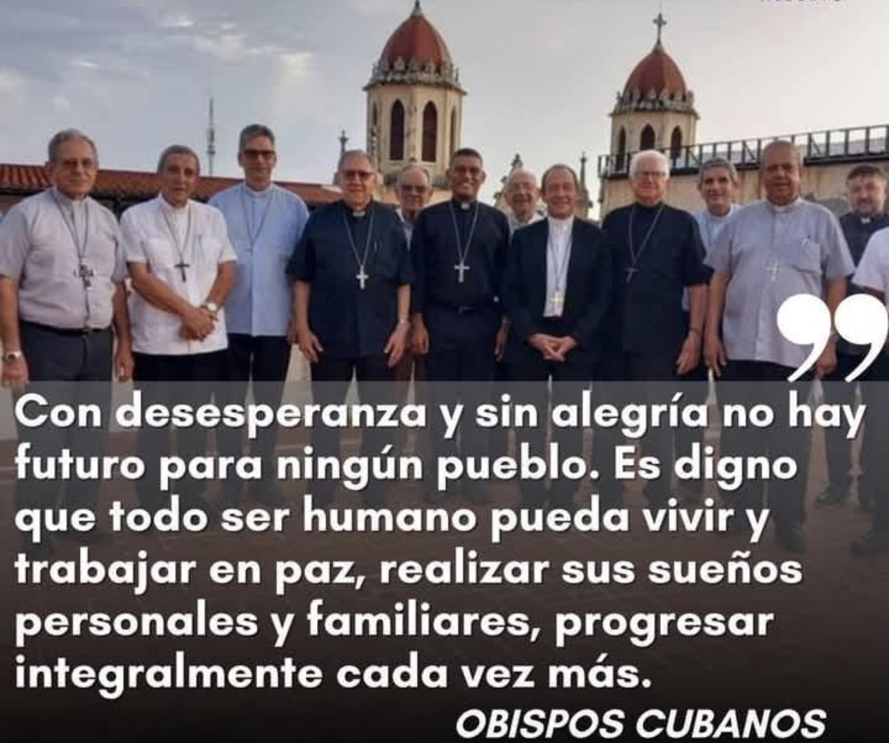 Noticia "Con desesperanza y sin alegría no hay futuro para ningún pueblo”